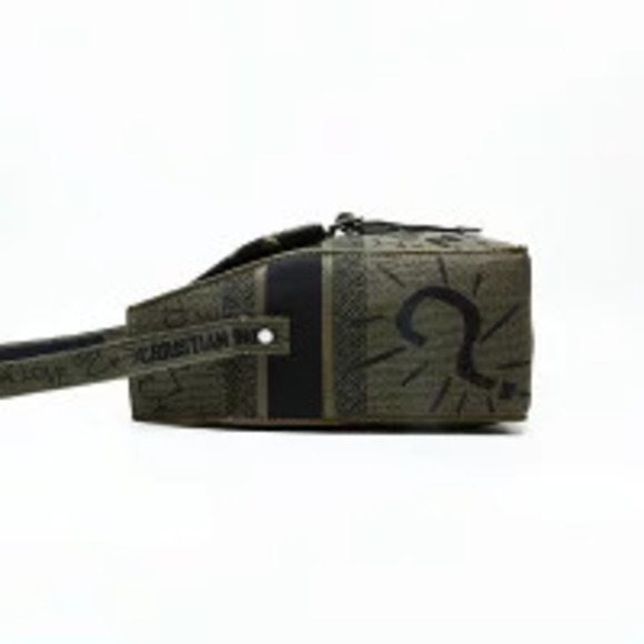 Christian Dior Camp Jacquard Shoulder Bag Green main image 9